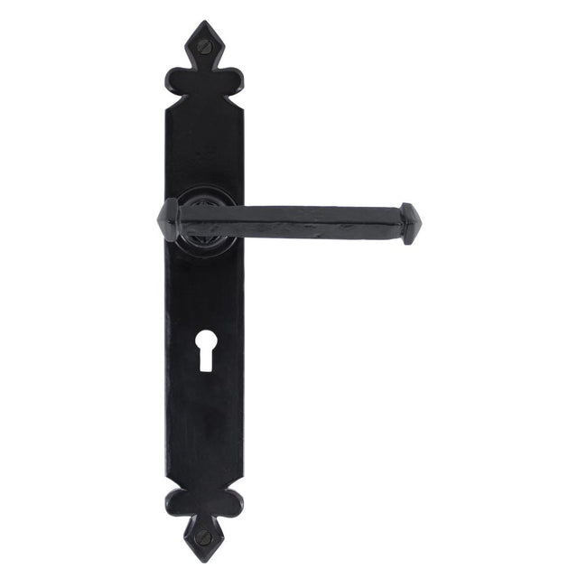 From The Anvil - Black Tudor Lever Lock Set | Sku. 33247 | Trade Door Handles.
