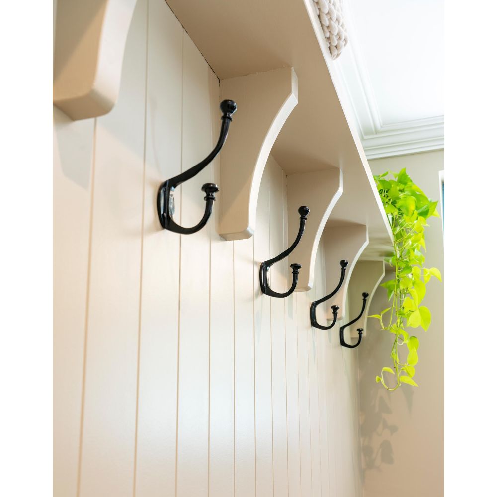 From The Anvil - Black 7 3/4" Hat & Coat Hook | Sku. 33249 | Trade Door Handles.