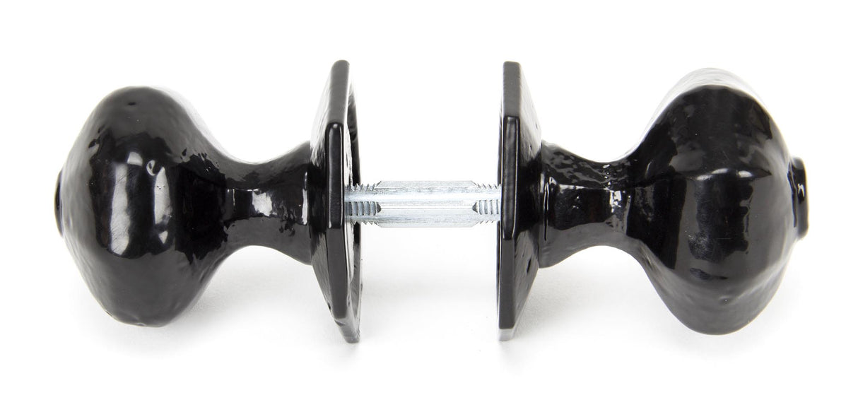 From The Anvil - Black Octagonal Mortice/Rim Knob Set | Sku. 33250 | Trade Door Handles.