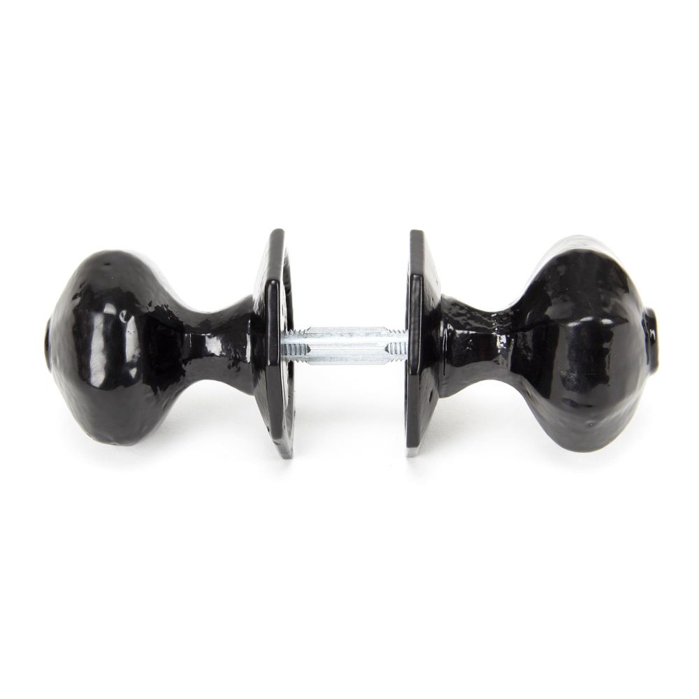 From The Anvil - Black Octagonal Mortice/Rim Knob Set | Sku. 33250 | Trade Door Handles.