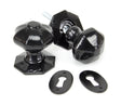 From The Anvil - Black Octagonal Mortice/Rim Knob Set | Sku. 33250 | Trade Door Handles.