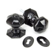 From The Anvil - Black Octagonal Mortice/Rim Knob Set | Sku. 33250 | Trade Door Handles.