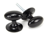 From The Anvil - Black Oval Mortice/Rim Knob Set | Sku. 33251 | Trade Door Handles.