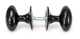 From The Anvil - Black Oval Mortice/Rim Knob Set | Sku. 33251 | Trade Door Handles.