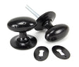 From The Anvil - Black Oval Mortice/Rim Knob Set | Sku. 33251 | Trade Door Handles.