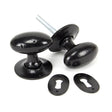 From The Anvil - Black Oval Mortice/Rim Knob Set | Sku. 33251 | Trade Door Handles.