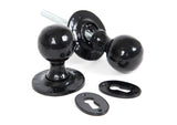 From The Anvil - Black Round Mortice/Rim Knob Set | Sku. 33252 | Trade Door Handles.