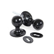 From The Anvil - Black Round Mortice/Rim Knob Set | Sku. 33252 | Trade Door Handles.