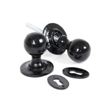 From The Anvil - Black Round Mortice/Rim Knob Set | Sku. 33252 | Trade Door Handles.