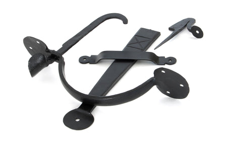 From The Anvil - Black Heavy Bean Thumblatch | Sku. 33253 | Trade Door Handles.