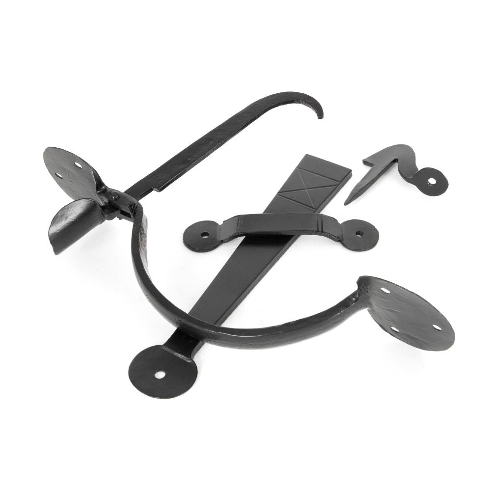 From The Anvil - Black Heavy Bean Thumblatch | Sku. 33253 | Trade Door Handles.