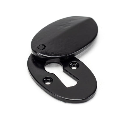 From The Anvil - Black Oval Escutcheon & Cover | Sku. 33254 | Trade Door Handles.
