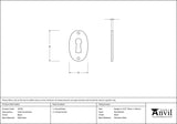 From The Anvil - Black Oval Escutcheon | Sku. 33255 | Trade Door Handles.