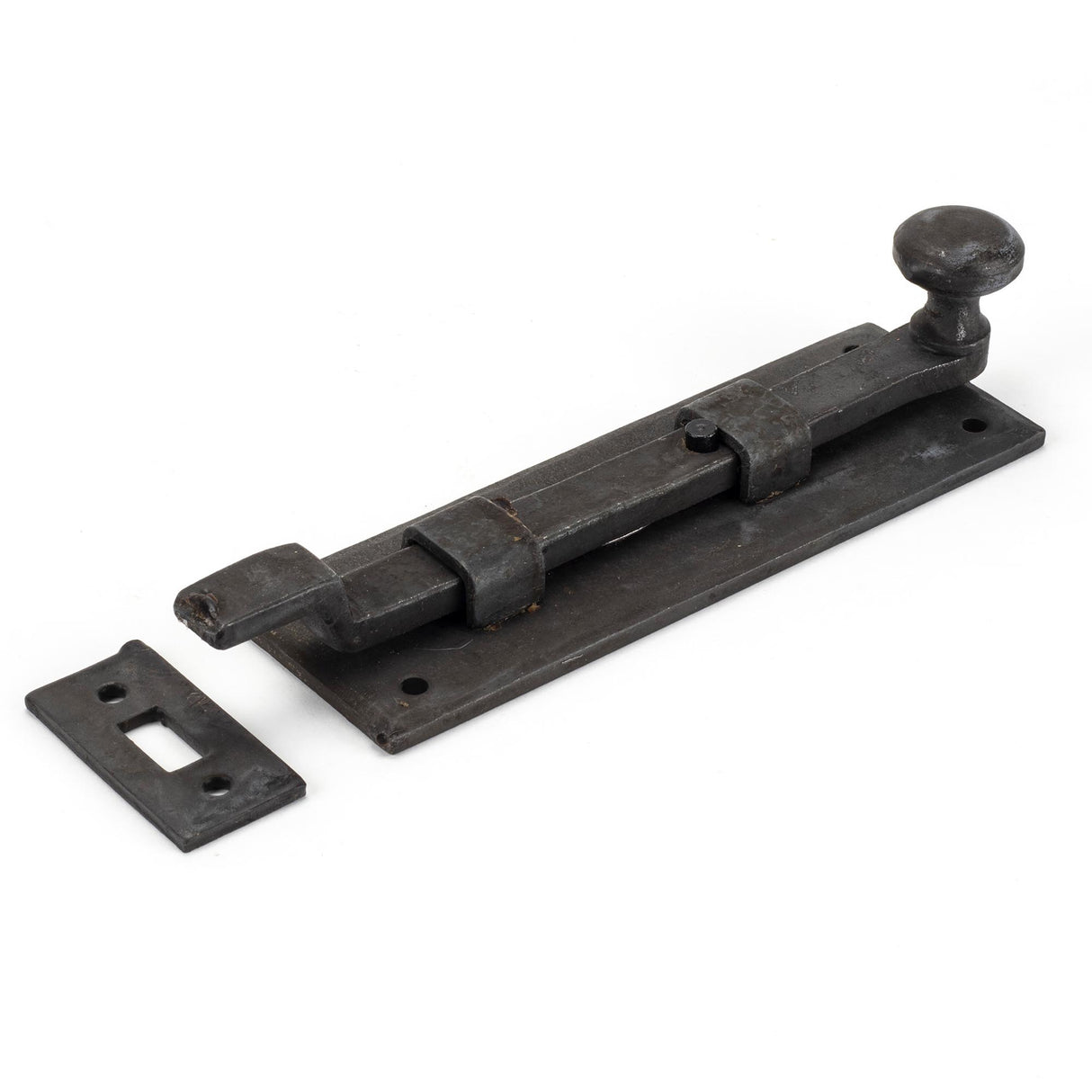 From The Anvil - Beeswax 6" Cranked Knob Bolt | Sku. 33263 | Trade Door Handles.