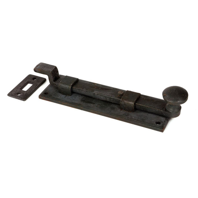 From The Anvil - Beeswax 6" Cranked Knob Bolt | Sku. 33263 | Trade Door Handles.