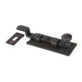 From The Anvil - Beeswax 4" Cranked Knob Bolt | Sku. 33264 | Trade Door Handles.