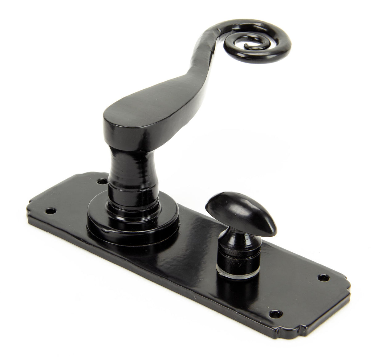 From The Anvil - Black Monkeytail Lever Bathroom Set | Sku. 33266 | Trade Door Handles.