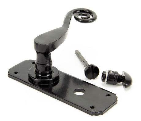 From The Anvil - Black Monkeytail Lever Bathroom Set | Sku. 33266 | Trade Door Handles.