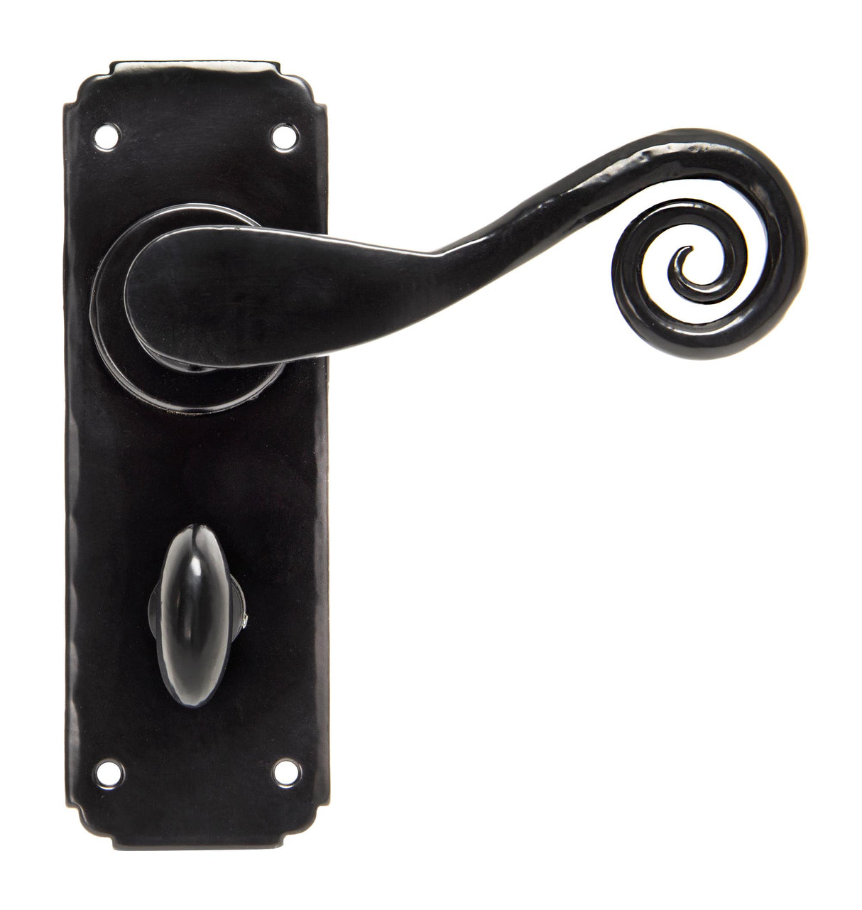 From The Anvil - Black Monkeytail Lever Bathroom Set | Sku. 33266 | Trade Door Handles.