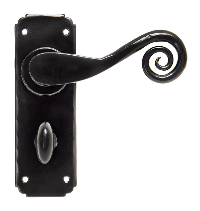 From The Anvil - Black Monkeytail Lever Bathroom Set | Sku. 33266 | Trade Door Handles.