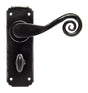 From The Anvil - Black Monkeytail Lever Bathroom Set | Sku. 33266 | Trade Door Handles.