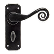 From The Anvil - Black Monkeytail Lever Bathroom Set | Sku. 33266 | Trade Door Handles.