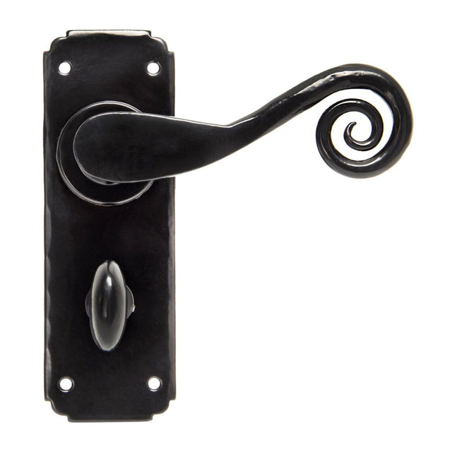 From The Anvil - Black Monkeytail Lever Bathroom Set | Sku. 33266 | Trade Door Handles.