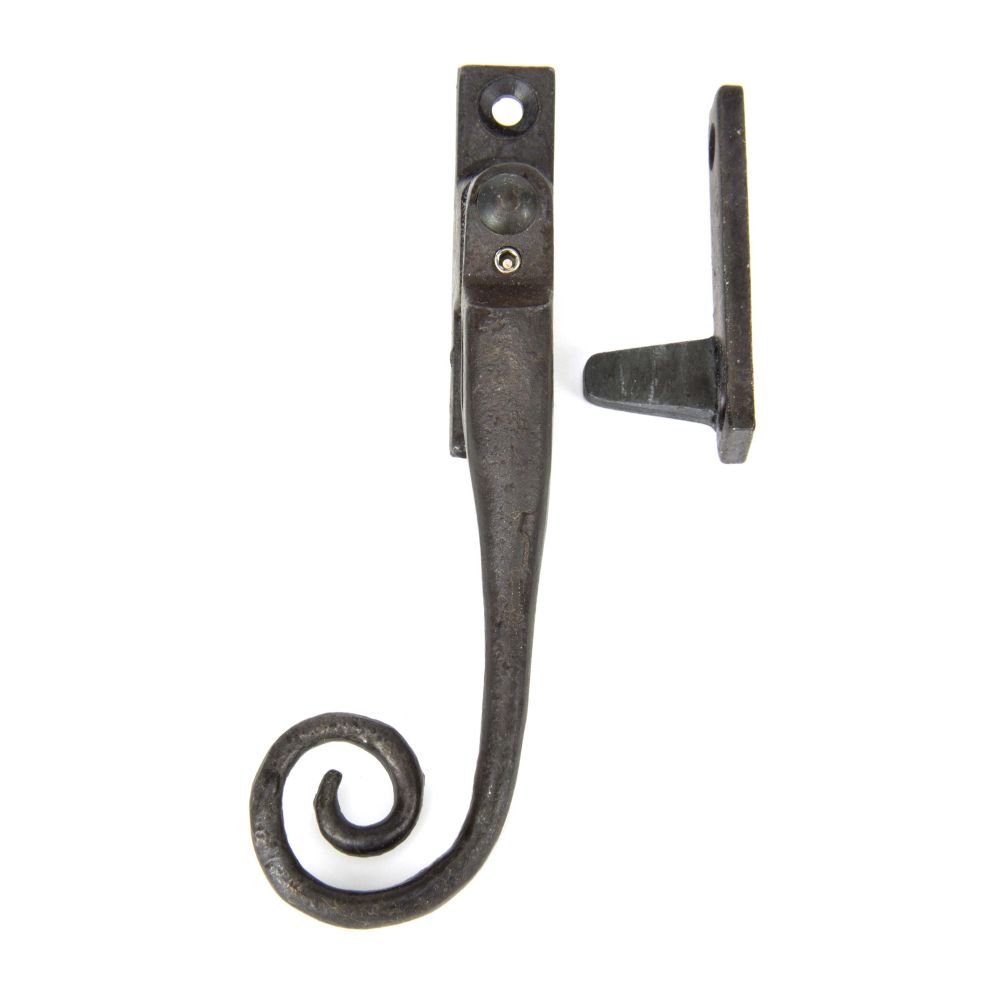From The Anvil - Beeswax LH Locking Night-vent Monkeytail Fastener | Sku. 33267 | Trade Door Handles.