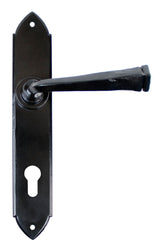 From The Anvil - Black Gothic Lever Espag. Lock Set | Sku. 33273 | Trade Door Handles.