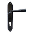 From The Anvil - Black Gothic Lever Espag. Lock Set | Sku. 33273 | Trade Door Handles.
