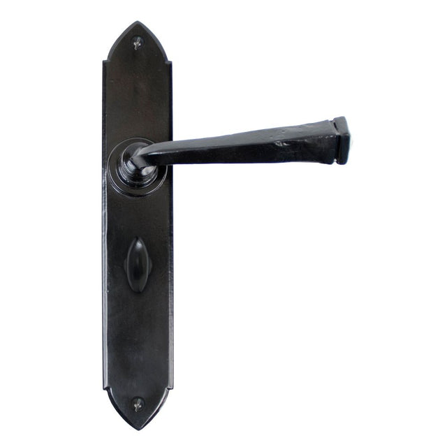 From The Anvil - Black Gothic Lever Bathroom Set | Sku. 33274 | Trade Door Handles.