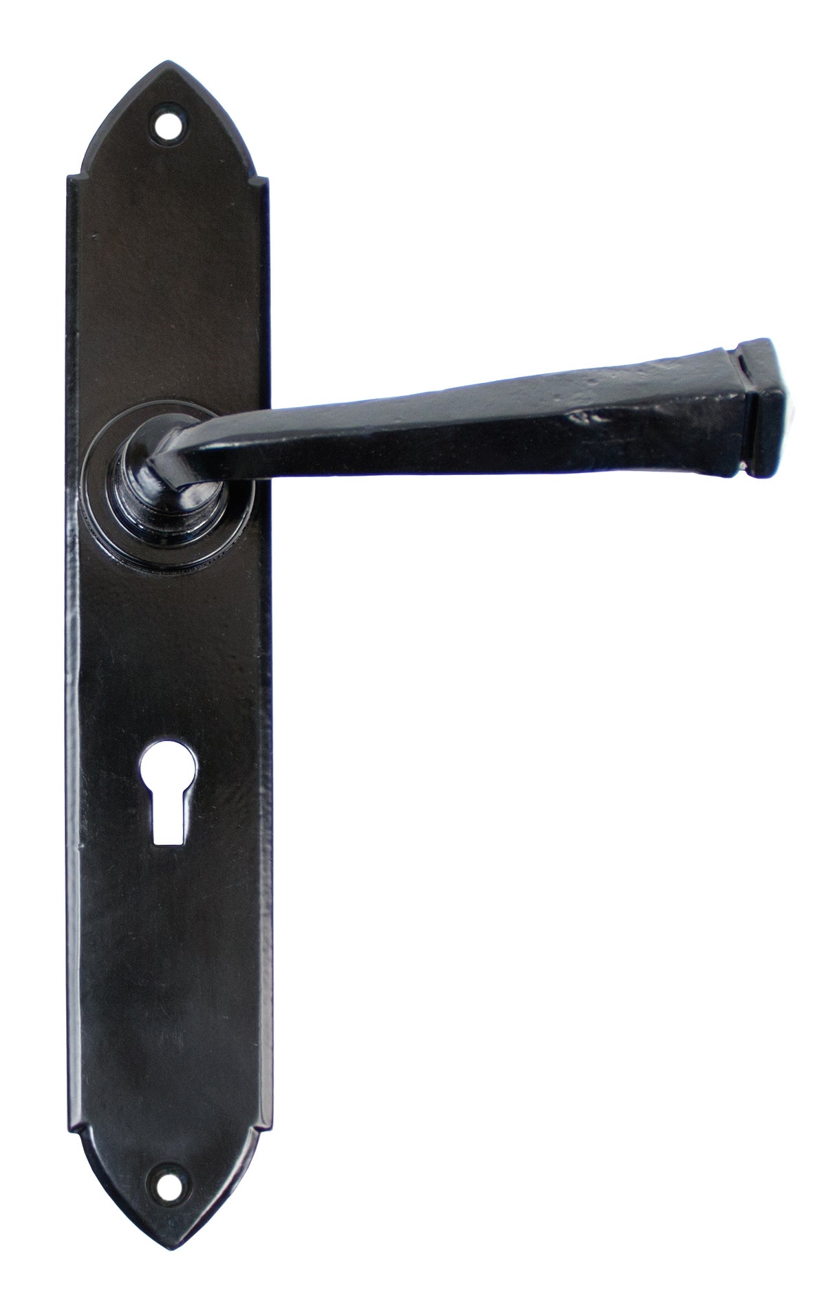 From The Anvil - Black Gothic Lever Lock Set | Sku. 33276 | Trade Door Handles.