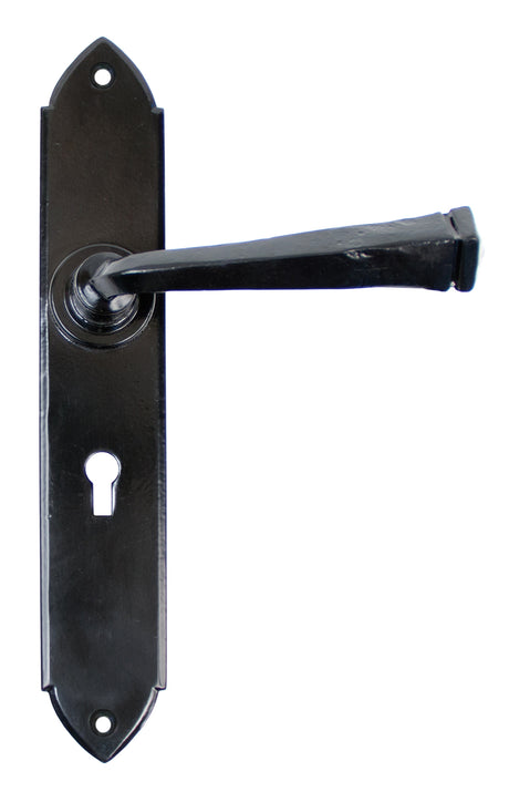 From The Anvil - Black Gothic Lever Lock Set | Sku. 33276 | Trade Door Handles.