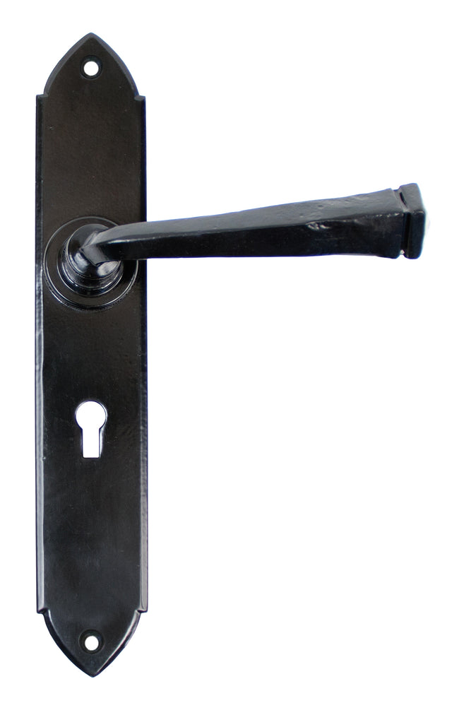 From The Anvil - Black Gothic Lever Lock Set | Sku. 33276 | Trade Door Handles.