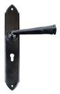 From The Anvil - Black Gothic Lever Lock Set | Sku. 33276 | Trade Door Handles.
