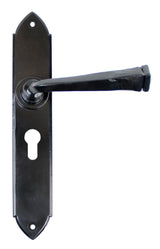 From The Anvil - Black Gothic Lever Euro Lock Set | Sku. 33277 | Trade Door Handles.