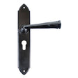 From The Anvil - Black Gothic Lever Euro Lock Set | Sku. 33277 | Trade Door Handles.