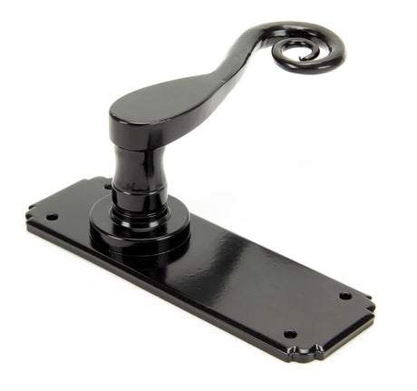 From The Anvil - Black Monkeytail Lever Latch Set | Sku. 33278 | Trade Door Handles.