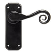 From The Anvil - Black Monkeytail Lever Latch Set | Sku. 33278 | Trade Door Handles.