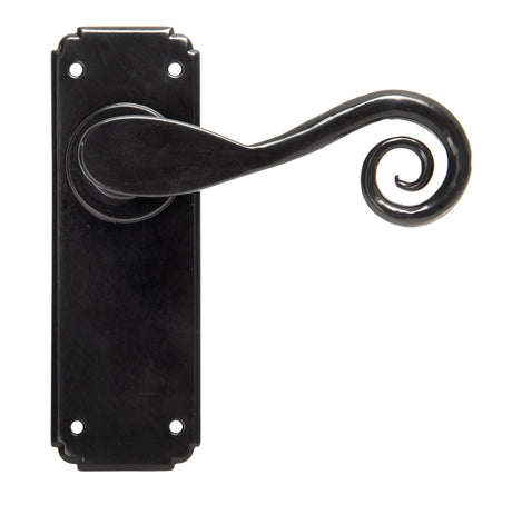 From The Anvil - Black Monkeytail Lever Latch Set | Sku. 33278 | Trade Door Handles.