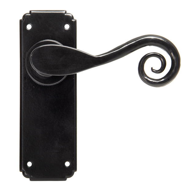 From The Anvil - Black Monkeytail Lever Latch Set | Sku. 33278 | Trade Door Handles.