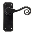 From The Anvil - Black Monkeytail Lever Latch Set | Sku. 33278 | Trade Door Handles.