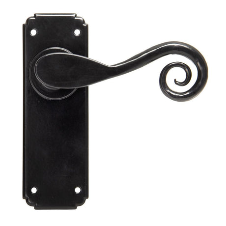 From The Anvil - Black Monkeytail Lever Latch Set | Sku. 33278 | Trade Door Handles.