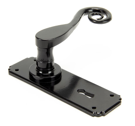 From The Anvil - Black Monkeytail Lever Lock Set | Sku. 33279 | Trade Door Handles.