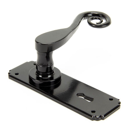 From The Anvil - Black Monkeytail Lever Lock Set | Sku. 33279 | Trade Door Handles.