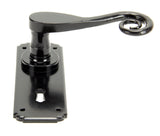 From The Anvil - Black Monkeytail Lever Lock Set | Sku. 33279 | Trade Door Handles.