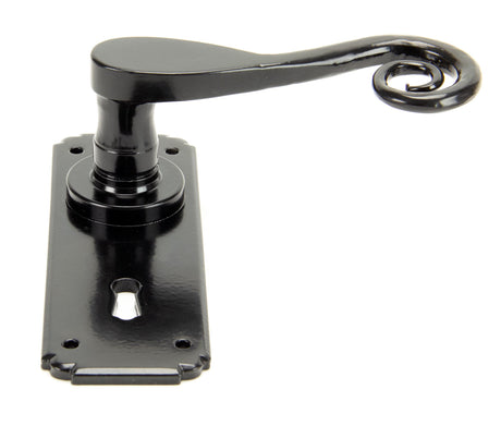From The Anvil - Black Monkeytail Lever Lock Set | Sku. 33279 | Trade Door Handles.