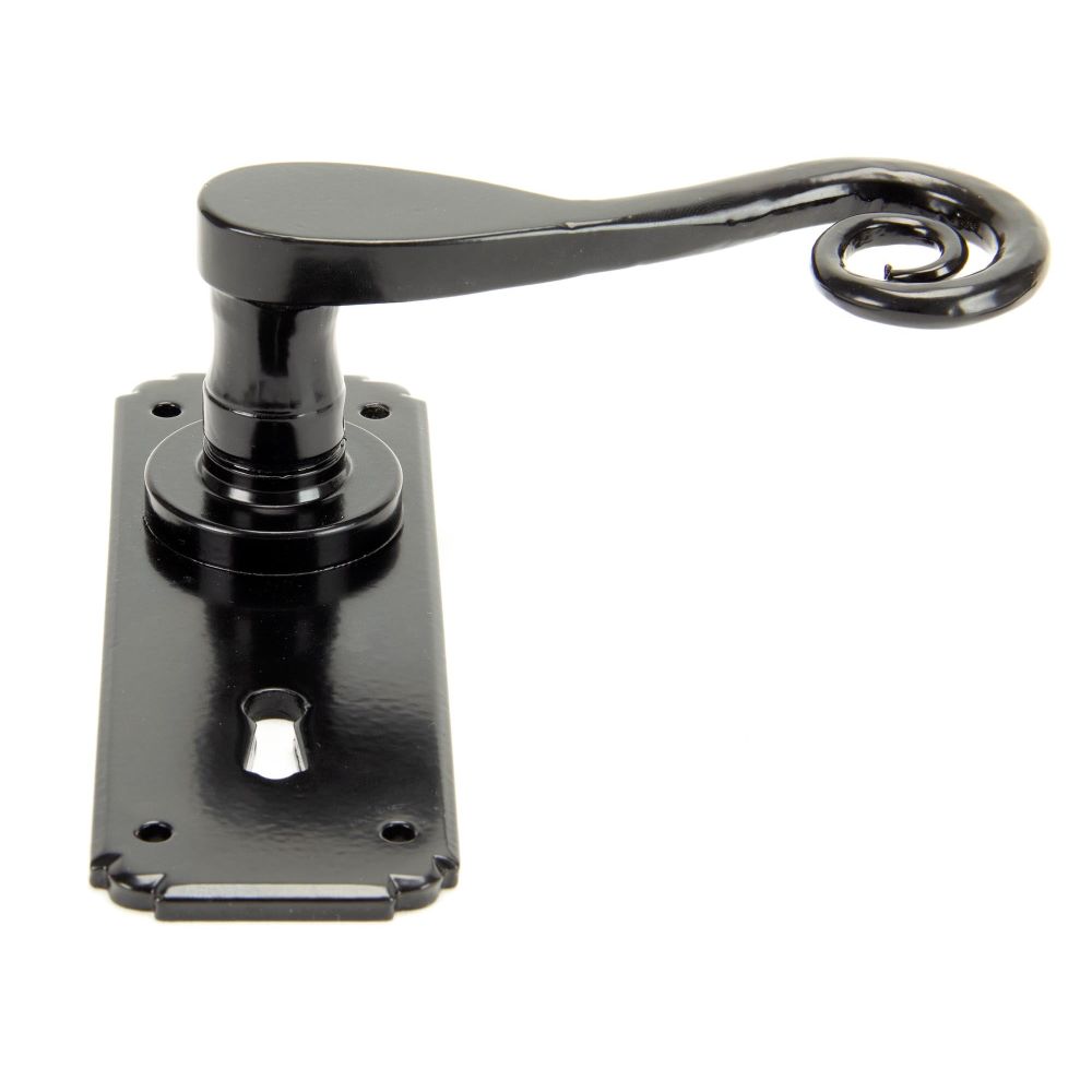 From The Anvil - Black Monkeytail Lever Lock Set | Sku. 33279 | Trade Door Handles.
