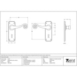 From The Anvil - Black Monkeytail Lever Lock Set | Sku. 33279 | Trade Door Handles.
