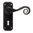 From The Anvil - Black Monkeytail Lever Lock Set | Sku. 33279 | Trade Door Handles.